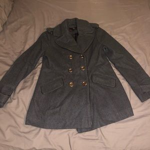Miss Sixty Woman’s charcoal grey peacoat.